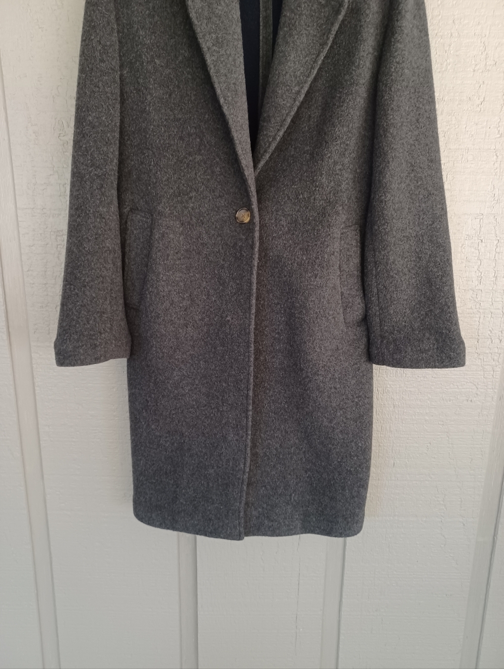 Faherty Atlantic Knit Coat Size XS Womens Quiet Luxury Wool Blend In Charcoal - Picture 4 of 15